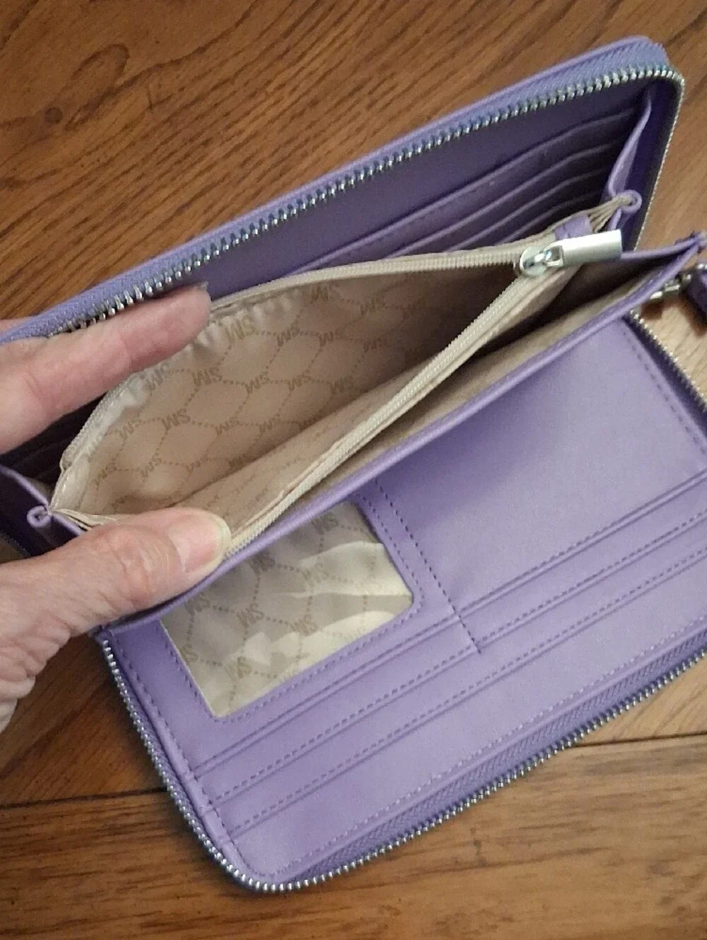 Steve Madden Lavender Wristlet Clutch